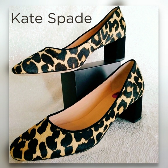 kate spade Shoes - Kate Spade Serene Leopard Animal Print Block Heel